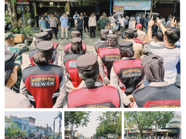 Polresta Tangerang Melaksanakan Apel Pengamanan Pasar Kutabumi