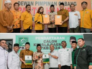 Darma Wijaya dan Adlin Tambunan Balon Bupati dan Wabup Sergai Kembali Mendaftar ke PKB dan Hanura