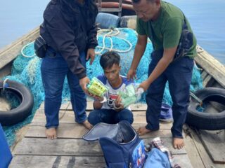 Polda Sumut Tangkap kurir Narkoba  sita lebih kurang 2 Kg narkoba Jenis Sabu dari Malaysia di Perairan Tanjung Kumpul, Asahan