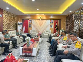 Kapolda Irjen Pol Adang Ginanjar Terima Kunjungan Silaturahmi PJ Gubernur Sulbar dan Pangdam XIV Hasanuddin