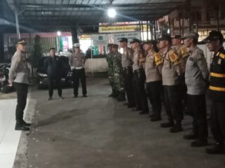 Kapolsek Ciparay Pimpin Pelaksana Apel Gabungan KRYD Malam Minggu