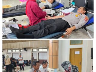 Kasihumas Polresta Tangerang Ikut Donor Darah, Di Hari Buruh Internasinal Kabupaten Tangerang