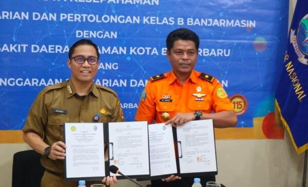 Basarnas Banjarmasin Dan RSD Idaman Banjarbaru Lakukan Penandatangan Nota Kesepahaman