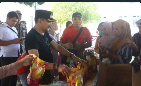 PJ Bupati Tala Gelar Pasar Murah Upaya Untuk Kendalikan Harga Inflasi Di Kintapura