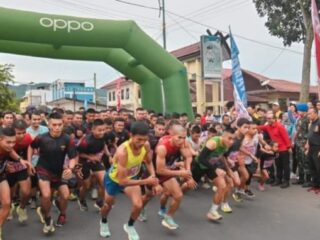 PJ Walikota Padangsidimpuan H Timur Tumanggor Lepas Maraton 7,8 Kilometer Piala Kapolres