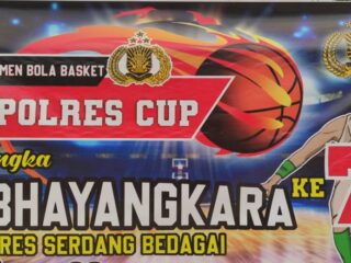 Sambut HUT Bhayangkara ke -78 Polres Serdang Bedagai Gelar Turnamen Olahraga Piala Kapolres