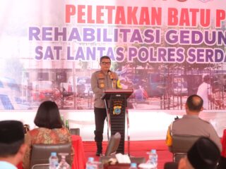 Rehab Kantor Sat Lantas Polres Serdang Bedagai, Kapolda Sumut : Tingkatkan terus fasilitas pelayanan bagi masyarakat