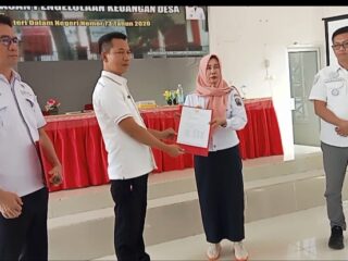 Cegah Penyalahgunaan DD Inspektorat Lamsel Sosialisasikan Permendagri No 73 Tahun 2020 kepada Desa Palas dan Sragi