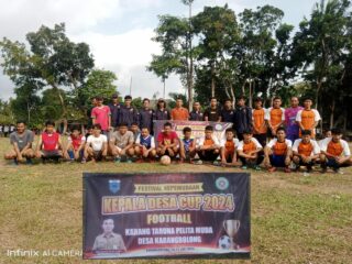 Menyambut Hari Kemerdekaan RI Yang Ke 79 Kepala Desa Karang Bolong Kecamatan Cigeulis Adakan Football Cup 2024