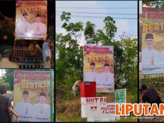 Dukung Penuh Paslon "BERTAJI", Secara Sukarela Relawan TIM MACAN SUKARAYA Pasang Ratusan Baliho Diseputaran Kota Baturaja