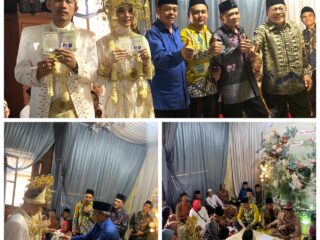 Bursah Zarnubi Hadiri Akad Nikah Yeno Dan Rosi Di Kikim Timur