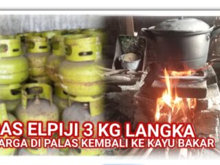 Gas Elpiji Langka Masyarakat Palas Kembali Ke Kayu Bakar