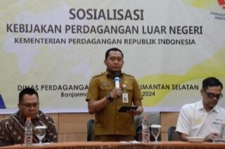 Dinas Perdagangan Prov.Kalsel Gelar Sosialisasi Tentang Kebijakan Perdagangan Luar Negeri